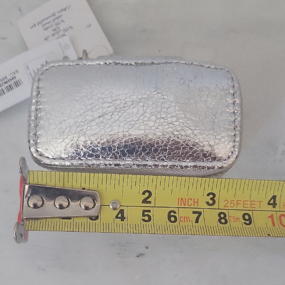 Silver Metallic Coin Purse